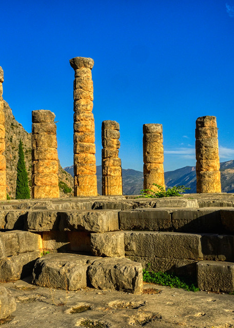 Temple Of Apollo Delphi Greece Photography Art | zoeimagery.XYZ