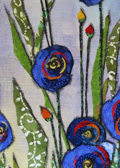 Garden Blue Flower  Print Art | Sharon Tesser LLC