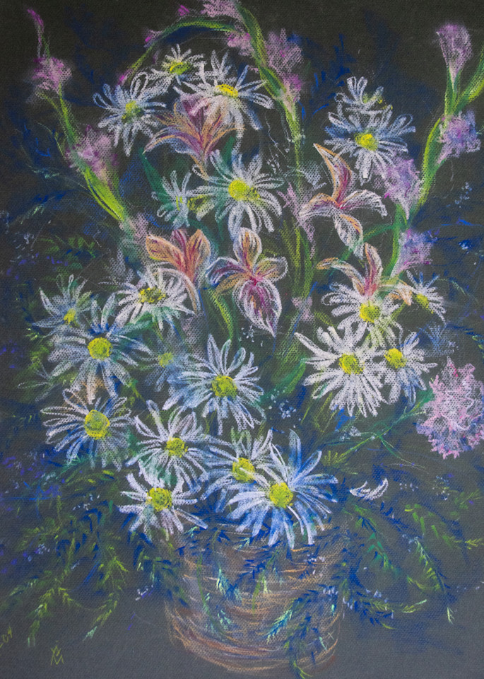 Floral, Pastel On Paper, 2004 Art | Roost Studios, Inc.