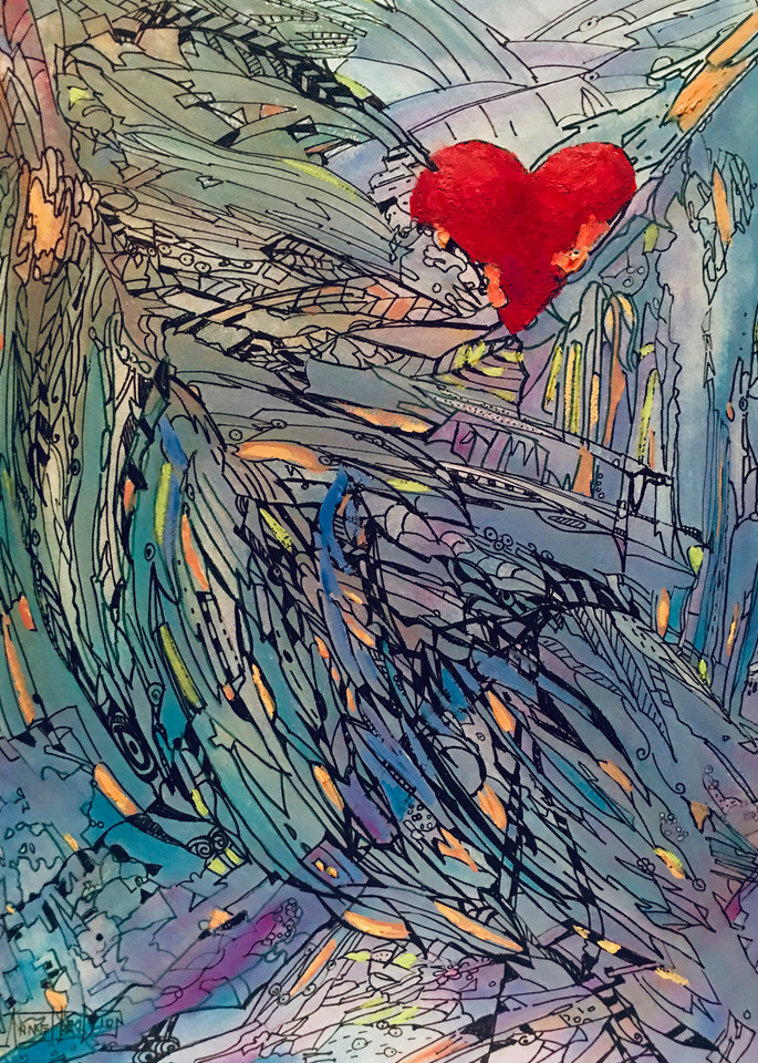 In The Wings Of An Angel Art | vibrant art studio, Art by Annette Dion McGowan