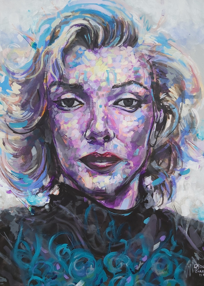 Marilyn Monroe , chabane djouder , originals and prints Marilyn portrait , pop, impressionism , diamond.     