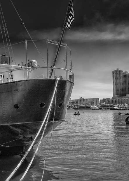 "Under The Boat" ~ Inner Harbor Photography Art | Inspired Imagez 