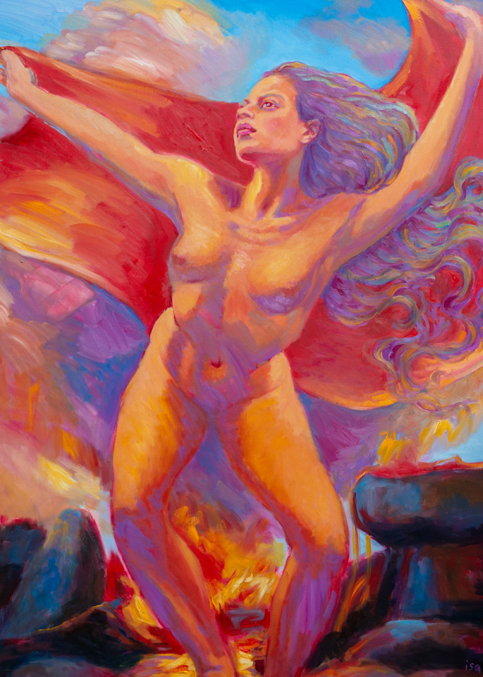Isa Maria Art Magic - oil paintings and prints - portraits of Hawaii goddesses and mermaids - Freedom