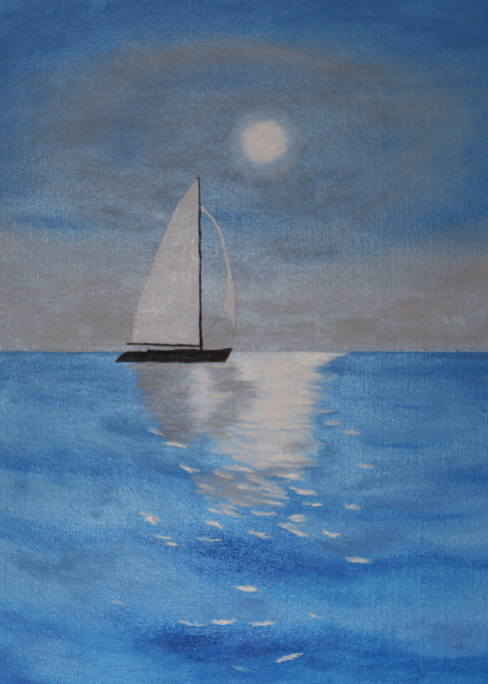 Sailing In Moonlight. Art | cherylkarlfineartist.com