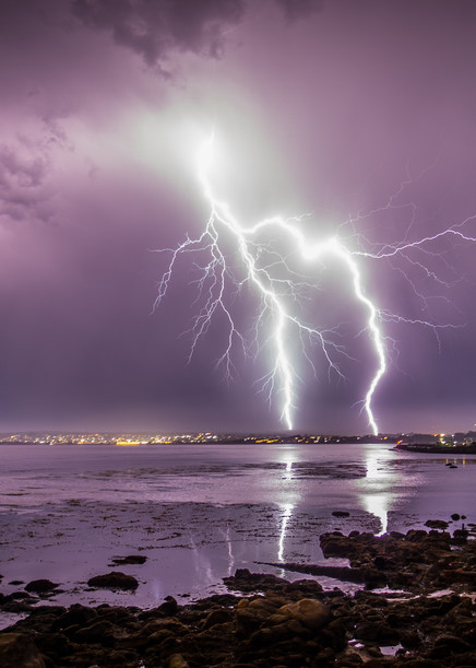 Incredible Lightning Strikes @ San Carlos Beach Photography Art | Brad Wright Photography