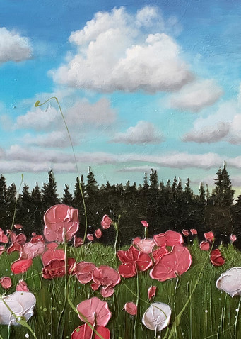 Field Of Flowers Art | Julie Berthelot
