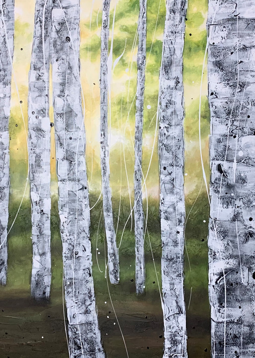 Morning Birches Art | Julie Berthelot