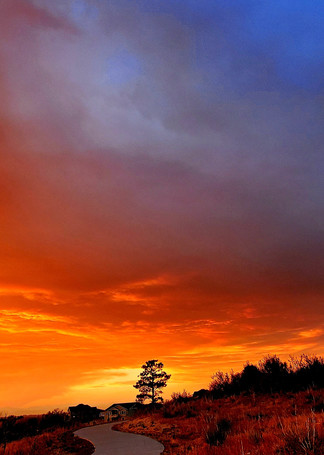 Fall Fire Sky Sunset Art | PTK Studios
