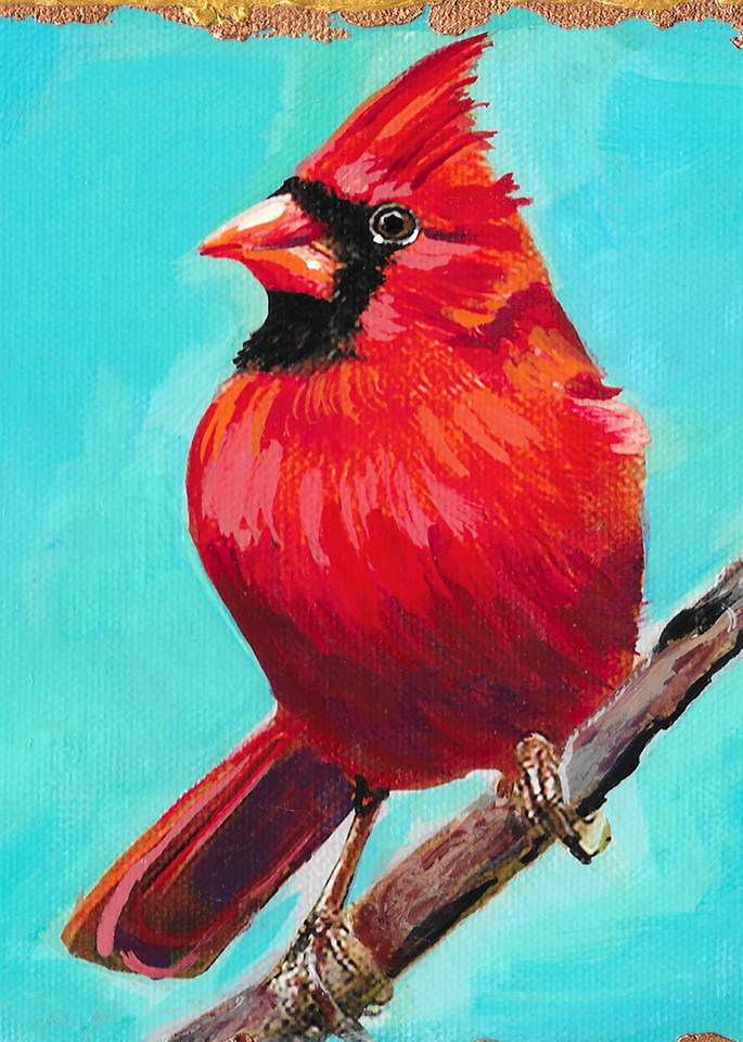 Male Cardinal Art | Channe Felton Fine Art