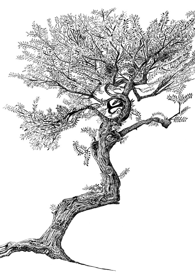 Dancing Tree Art | lisaloudinink
