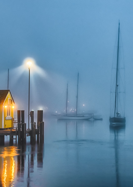 Tisbury Wharf Fog Art | Michael Blanchard Inspirational Photography