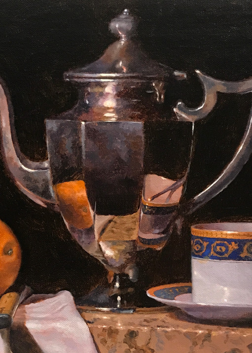 Orange, Knife, Teapot, Teacup Art | Jeff Hayes Fine Arts
