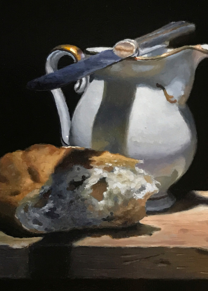 Creamer, Knife, Bread Art | Jeff Hayes Fine Arts