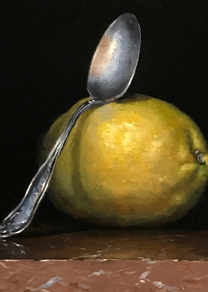 Lemon And Silver Spoon Art | Jeff Hayes Fine Arts