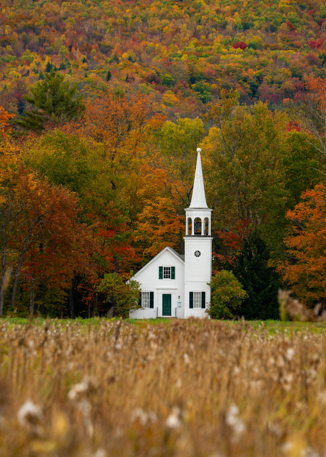 Autumn At Union Church Photography Art | Jesse MacDonald Photography