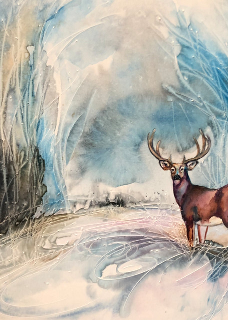 Stag In Cathedral Forest Art | Christy! Studios