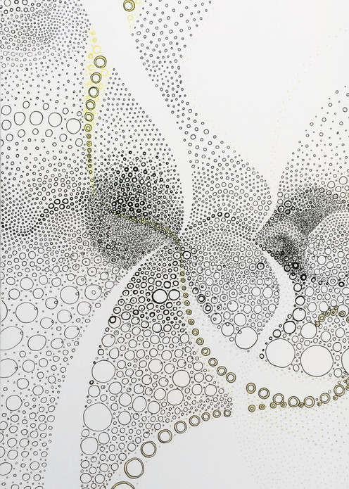 Circles Making Negative Space Art | Artist Rachel Goldsmith, LLC