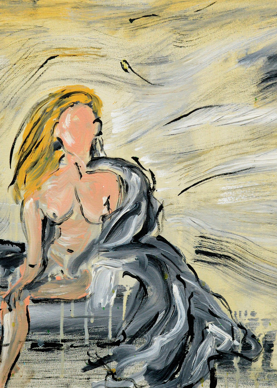 Woman With A Drape Art | RSchaefer Art