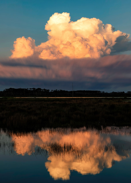 Early Fall Sunset In The Marshes Of St Marks Photography Art | Distant Light Studio