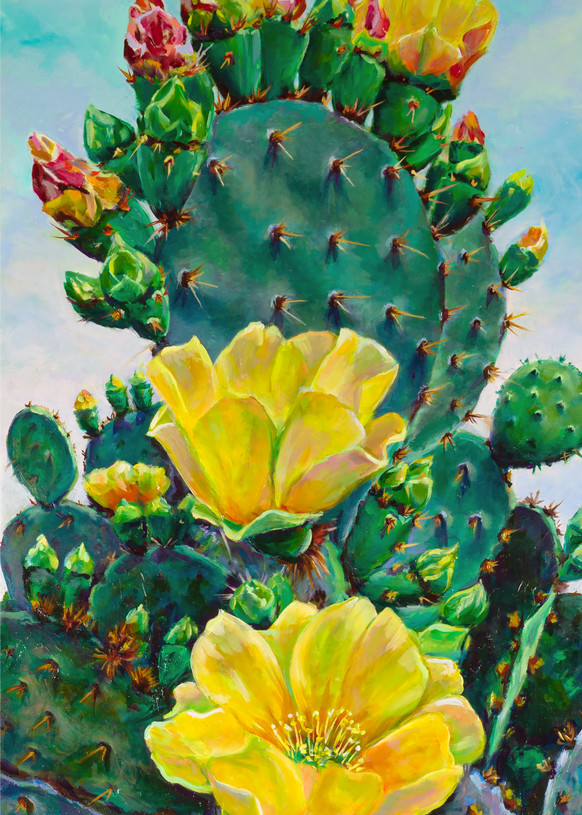 Cactus Queen  Art | Channe Felton Fine Art