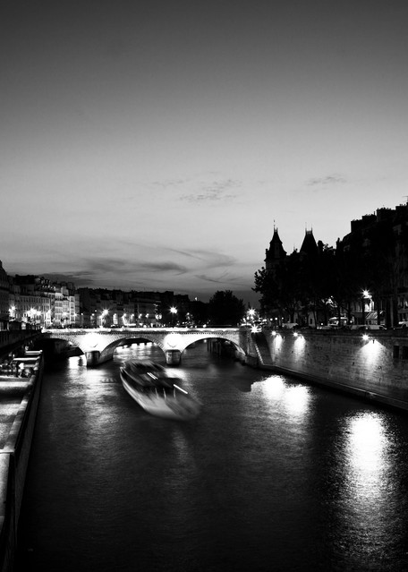 The Seine (Black & White) Photography Art | Jordan-Lee Garbutt