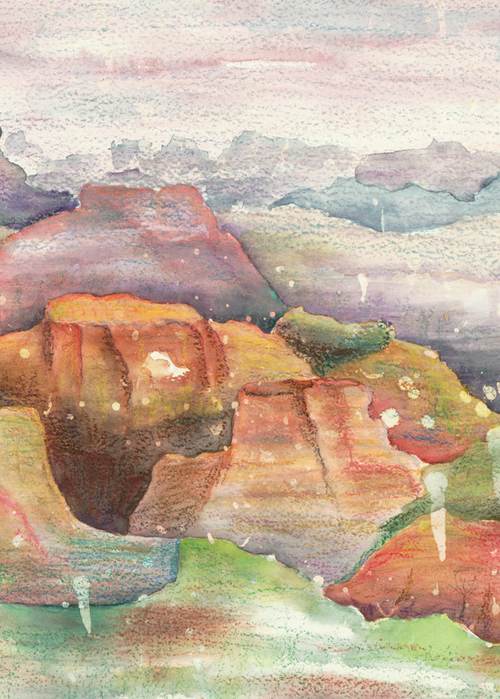 Abstract Mountains  |  June Bell Artist