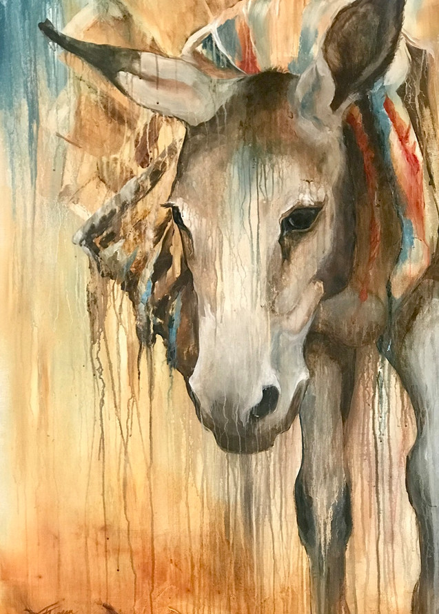 Brooke Donkey Fine Art Print | Tammy Tappan Art