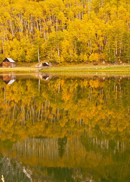 Img 0909 Durango Ranch Reflection In Fall Photography Art | Williams Nature Photography