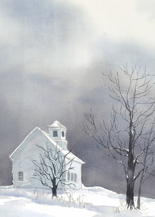 White Church  Art | Leslie Brunn Fine Art