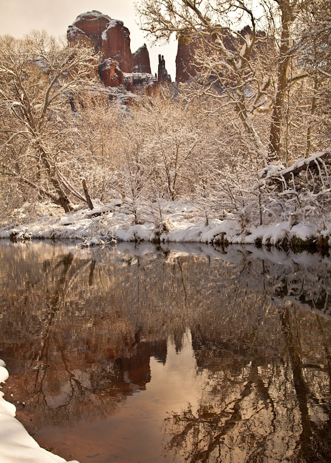Mg 9511 Red Rock Crossing In The Snow Photography Art | Williams Nature Photography