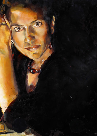 Woman In Black Art | Jeff Schaller