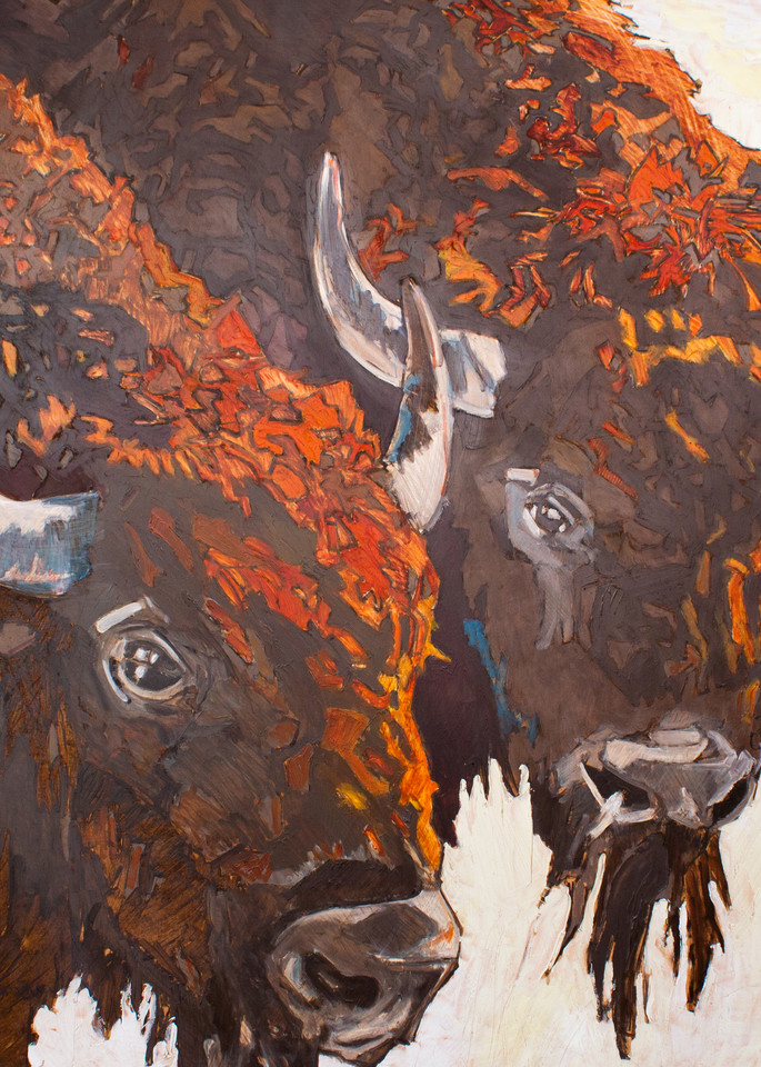 Bison Fire Art | mwarrenstudio