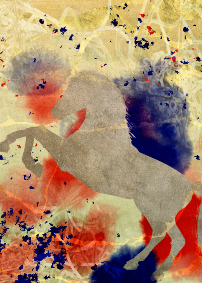 Horse White Art | R.j.Ricci Art