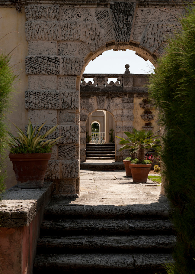 Archway at Vizcaya Garden