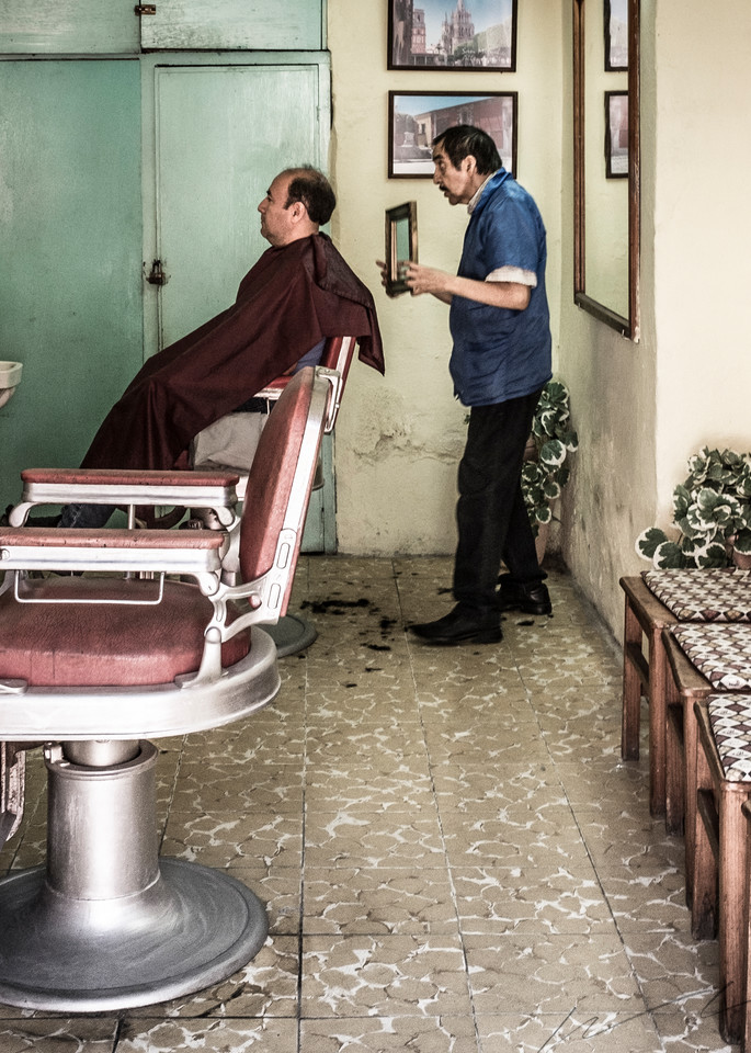 Barber El Peluquero Photography Art | Harry John Kerker Photo Artist