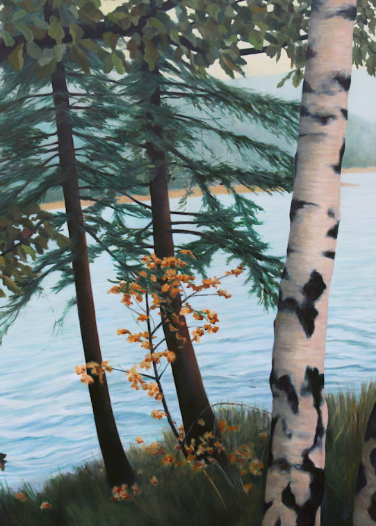 Five Trees By The River Art | Lidfors Art Studio