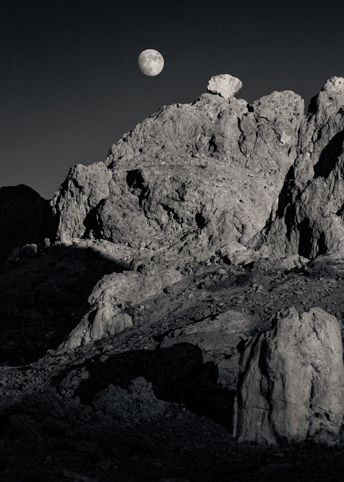 Moonrise Trona Pinnacles Art | Dan Katz Photography