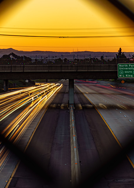 805 Freeway, San Diego Sunrise Fine Art Print by McClean Photography