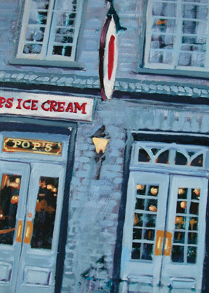 Pops Ice Cream Large Art | Joan Cox Art