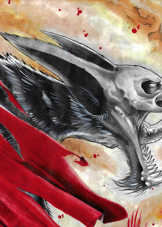 Wolf Red  Art | tonybernard
