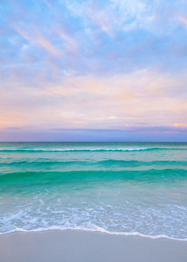 pastel sunset colors beach