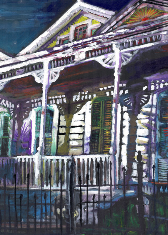 Moon Shadow Home In New Orleans Art | amzieadams
