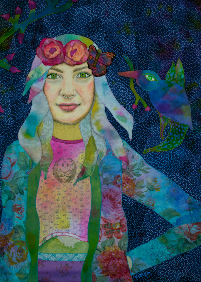 Girl With Kaleidoscope Eyes  Art | Karen Payton Art
