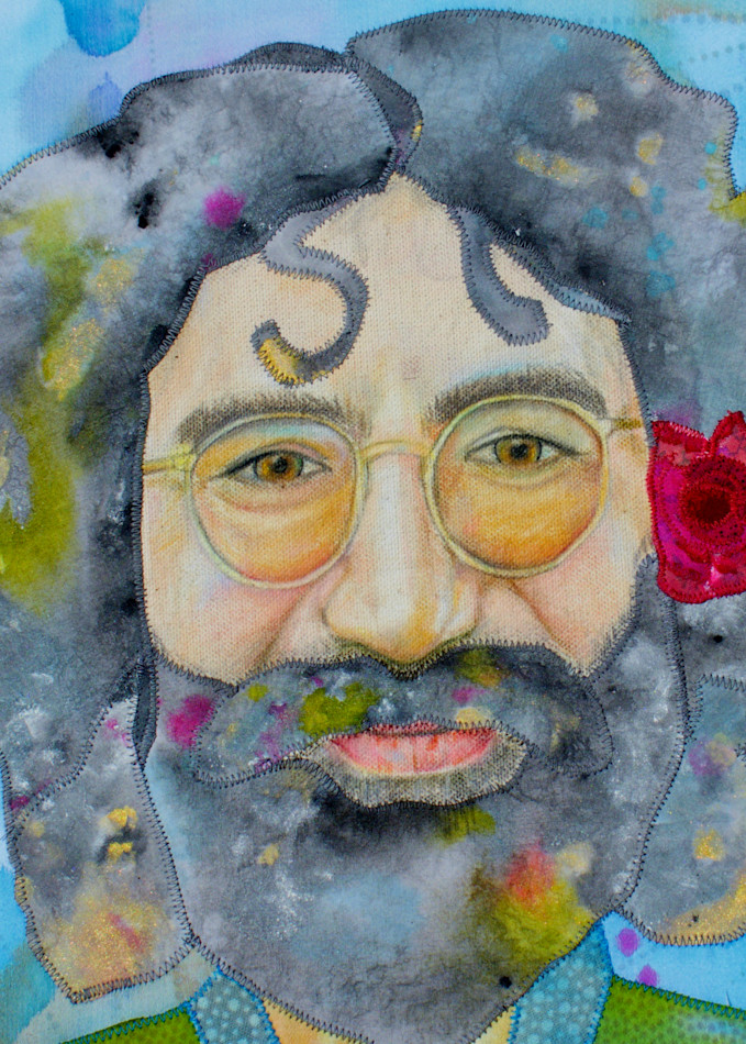 Jerry Garcia Fabric Portrait