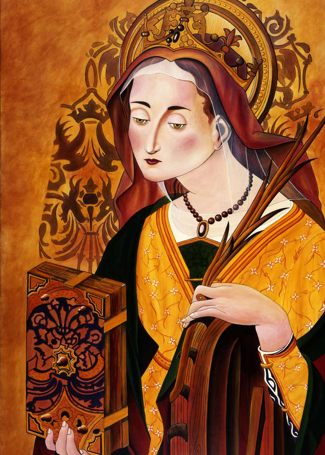 St Catherine Of Alexandria Art | Brian McQueen Art