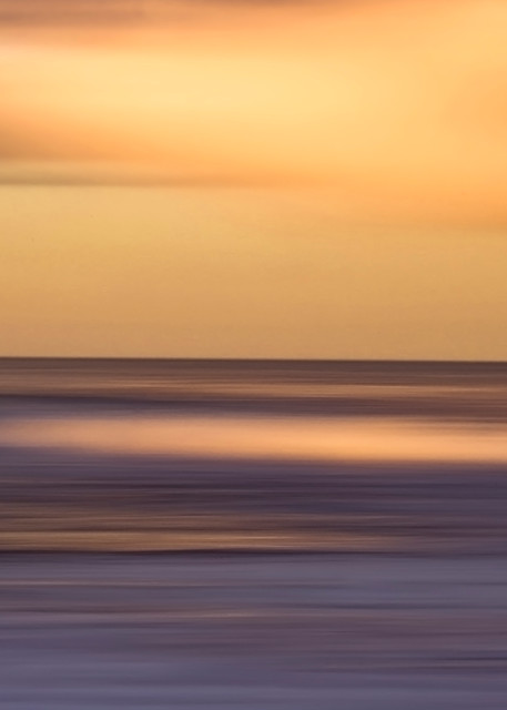 Atlantic Abstract Orange Photography Art | Silver Sun Photography