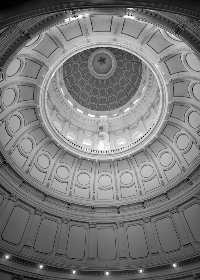 Rotunda Dome, Texas State Capitol, 1882 08, Austin, Texas (1975) Photography Art | Rick Gardner Photography