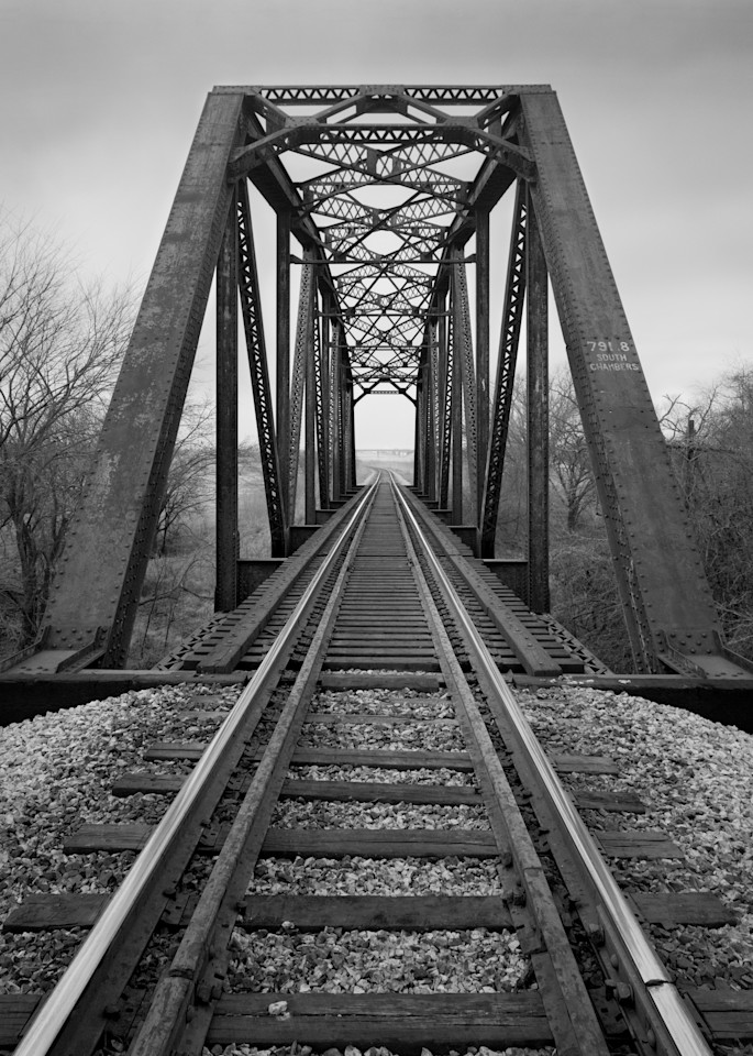 Railroad Bridge #791.8 South Chambers, Near Maypearl, Texas (1980) Photography Art | Rick Gardner Photography