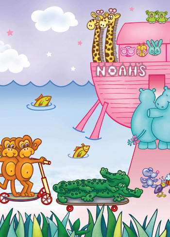 Noah's Ark   Girls Art | Cindy Avroch Fine Art & Design
