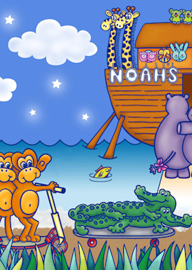 Noah's Ark   Boys Art | Cindy Avroch Fine Art & Design